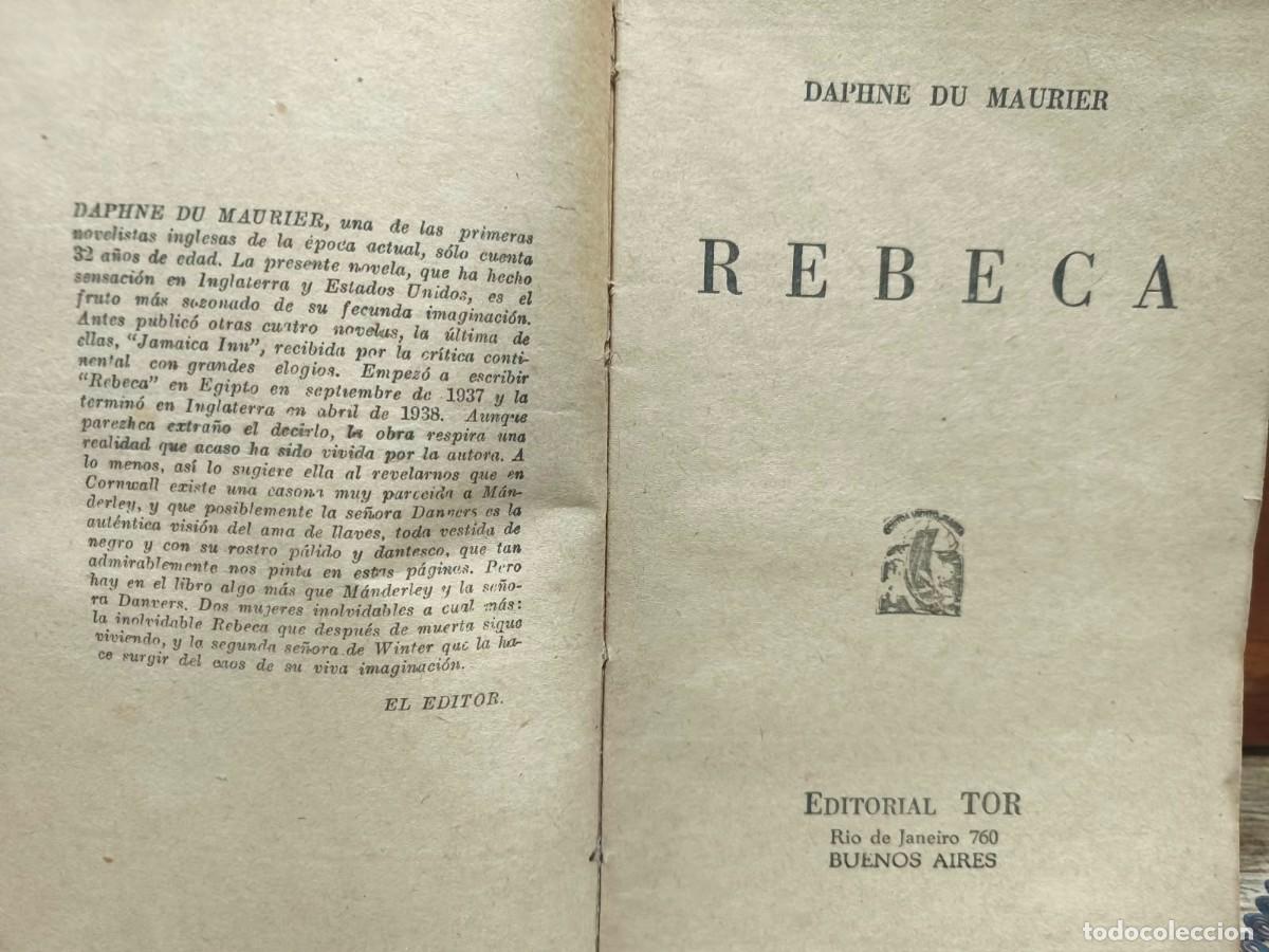 Libros de segunda mano: Daphne du Maurier &ndash; Rebeca - Foto 3