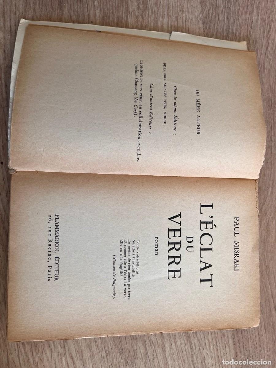 Libros de segunda mano: L'Eclat du verre - Misraki, Flammarion 1960