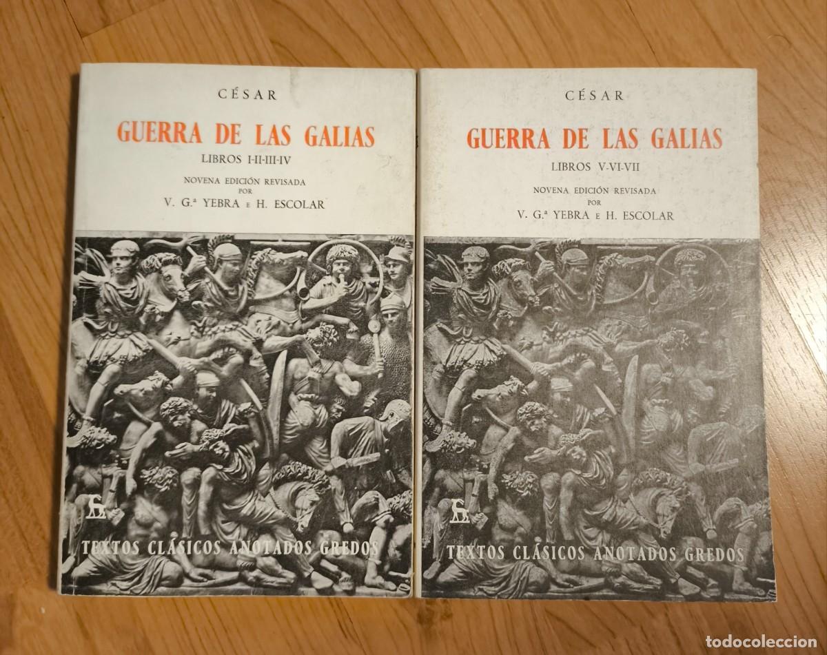 Libros de segunda mano: Pack Guerra de las Galias - Julio C&eacute;sar (Ed. Gredos / Lat&iacute;n)