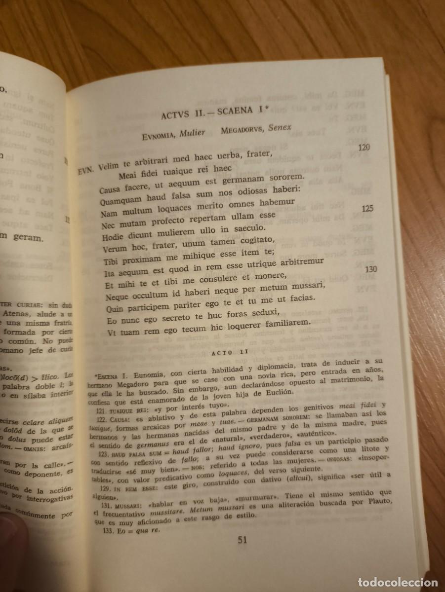 Libros de segunda mano: Libro Aulularia y Poenulus (Plauto) - Editorial Gredos - Foto 5