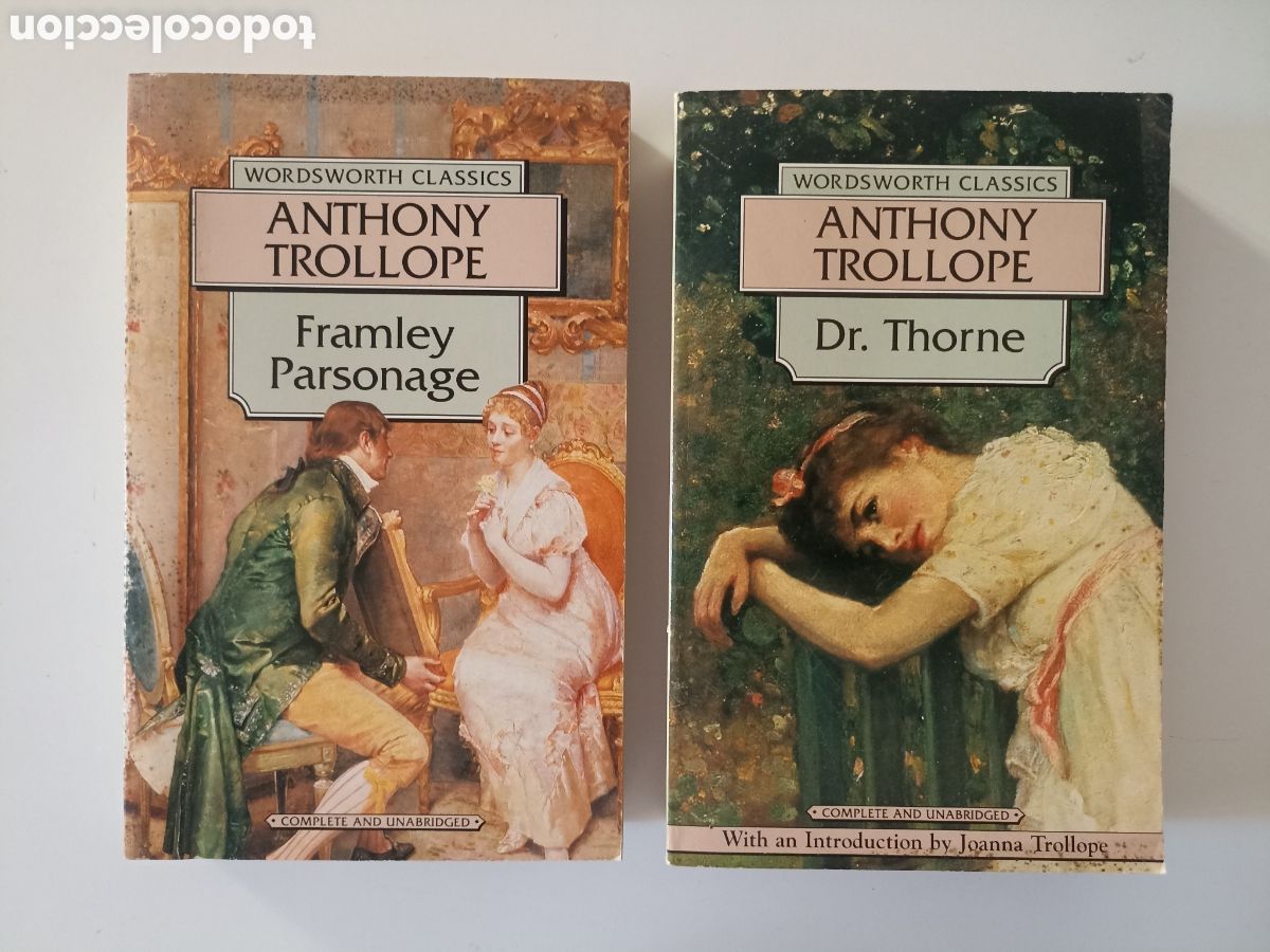 Libros de segunda mano: LIBROS EN INGL&Eacute;S 2 x Anthony Trollope - Framley Parsonage + Dr. Thorne (Wordsworth, 1994)