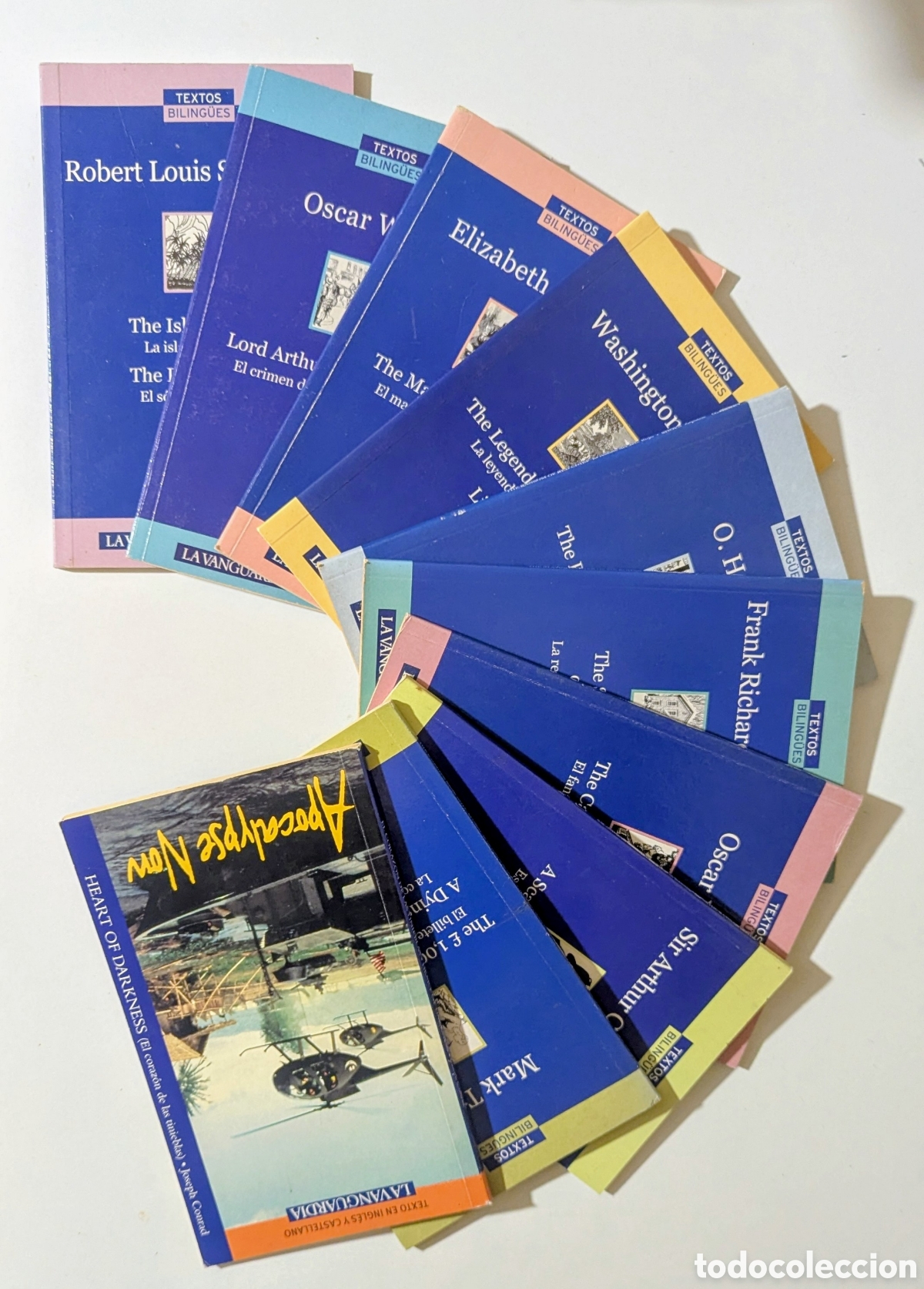 Libros de segunda mano: Pack de 10 libros de la colecci&oacute;n Textos Biling&uuml;es de La Vanguardia.