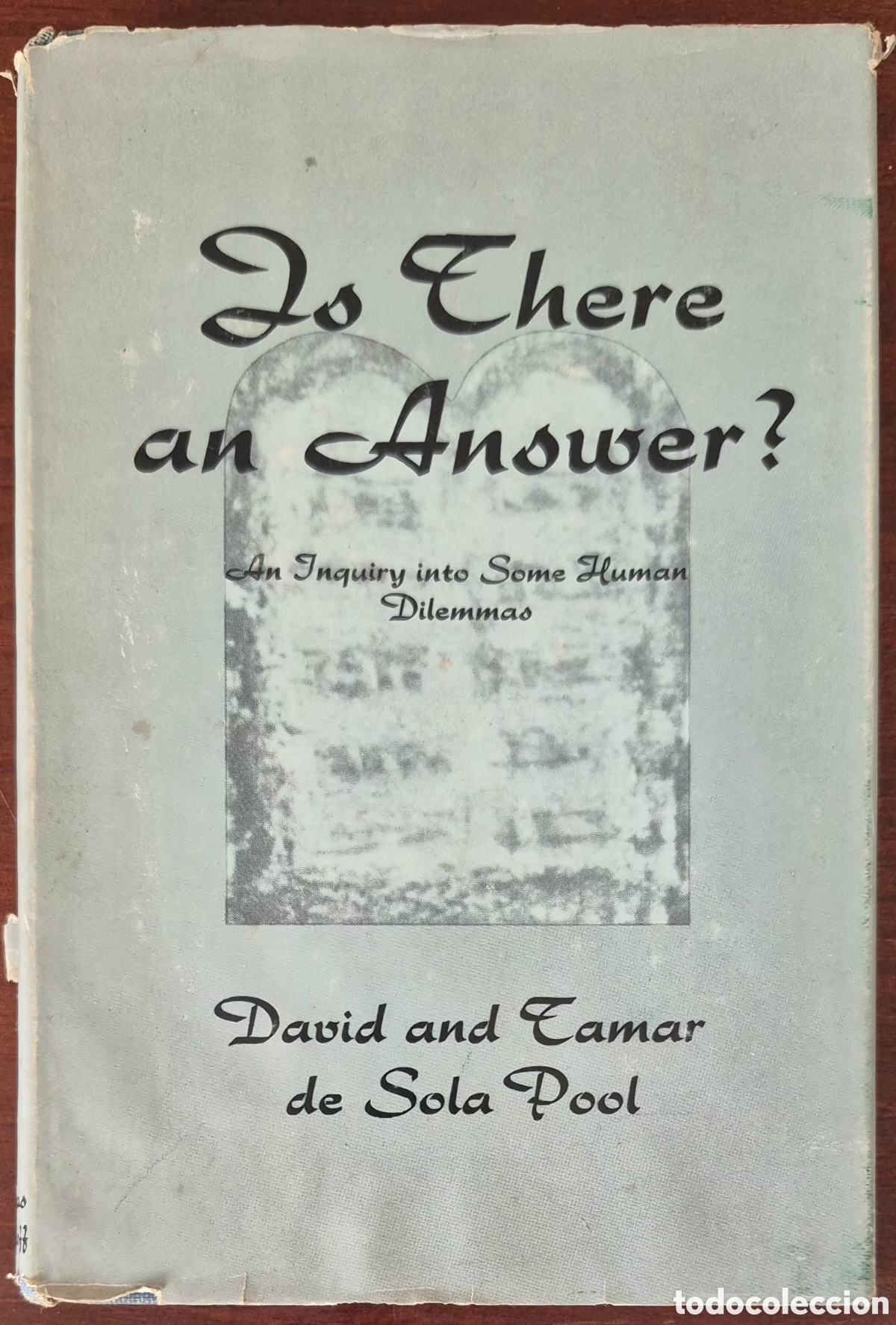 Libros de segunda mano: DAVID AND TAMAR DE SOLA POOL - IS THERE AN ANSWER?