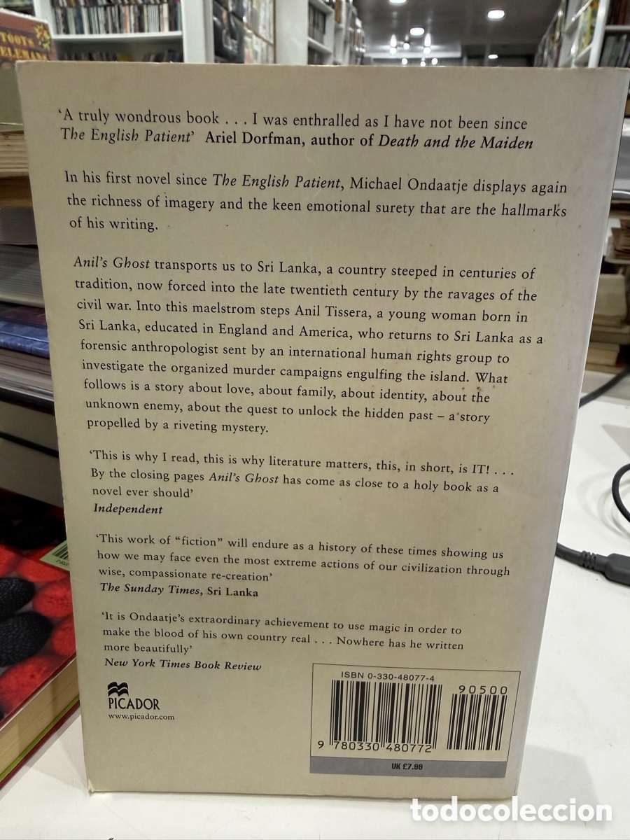 Libros de segunda mano: Michael Ondaatje - Anils Ghost - Foto 2