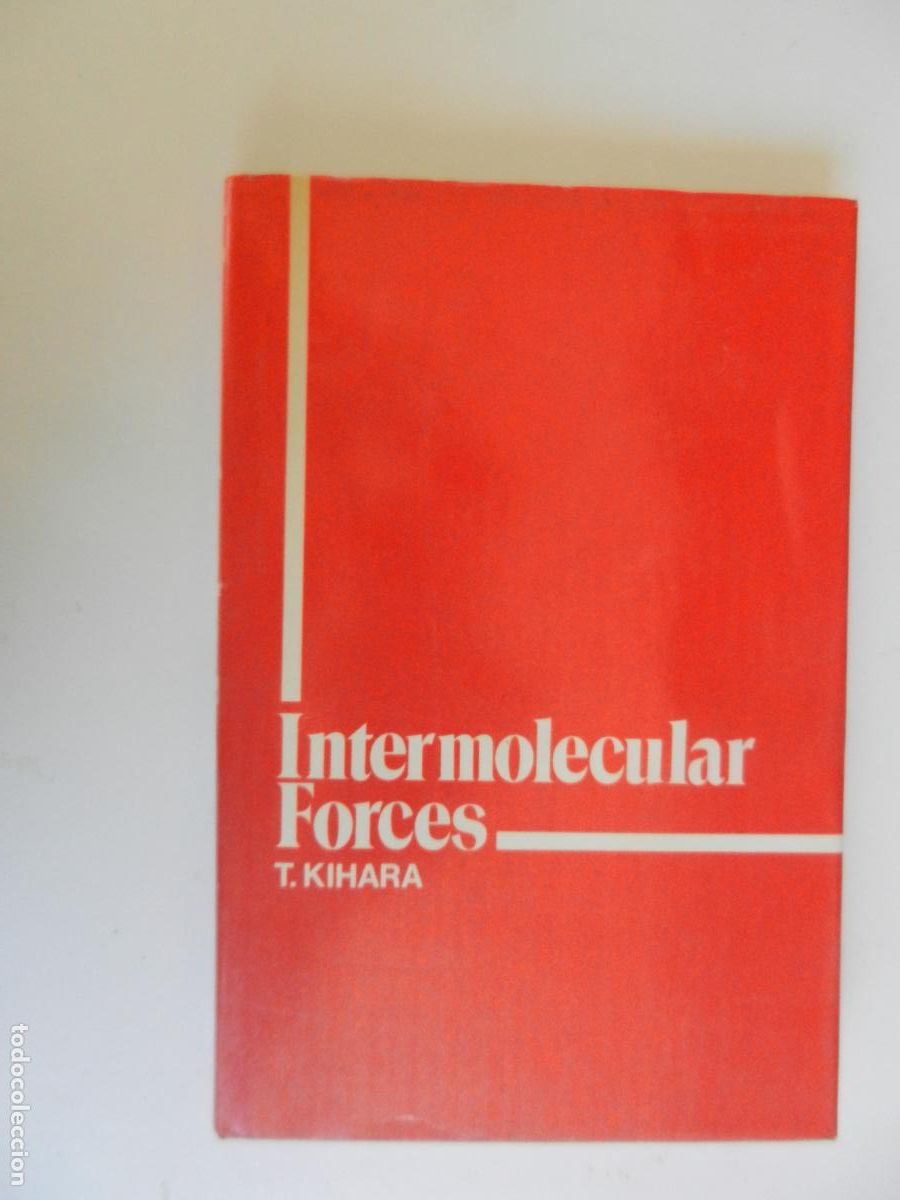 Libros de segunda mano: INTERMOLECULAR FORCES - T. KIHARA - JOHN WILEY & SONS 1976.