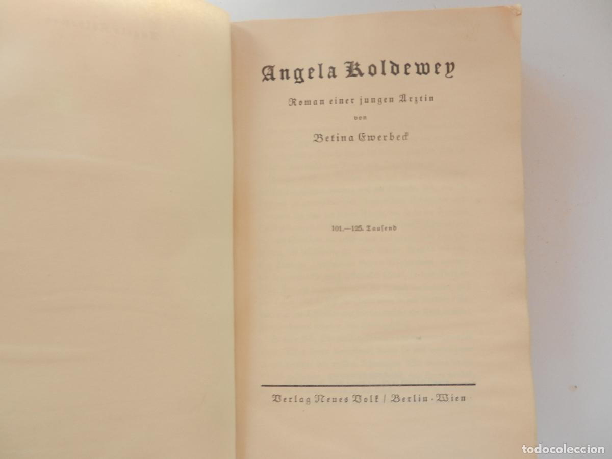 Libros de segunda mano: ROMAN EINER JUNGEN &Auml;RZTIN - ANGELA KOLDEWEY - 1939- BERLIN - EN ALEMAN