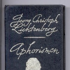 Libros de segunda mano: APHORISMEN -GEORG CHRISTOPH LICHTENBERG- EN ALEMÁN. 9,5 X 6,5 CM.. Lote 26951627