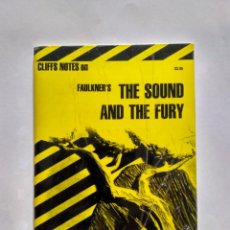 Libros de segunda mano: CLIFFS NOTES: THE SOUND AND THE FURY, FAULKNER 9780822012191. Lote 401469224