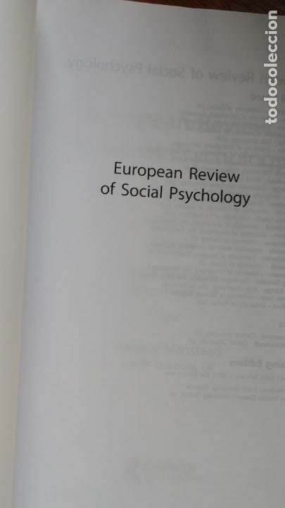 Libros de segunda mano: european review of social psychology volume 30 - Foto 4 - 213981470