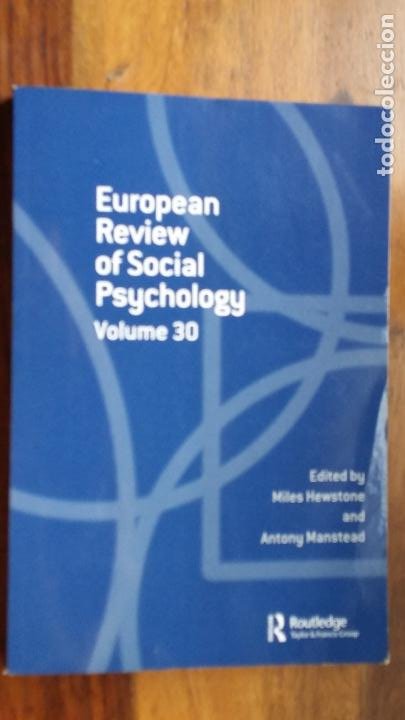 Libros de segunda mano: european review of social psychology volume 30 - Foto 10 - 213981470