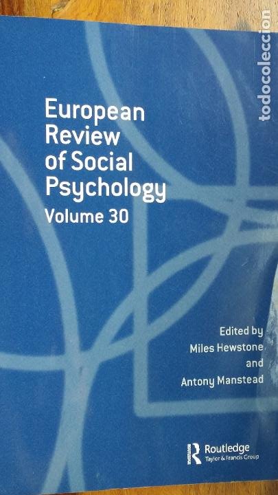 Libros de segunda mano: european review of social psychology volume 30 - Foto 1 - 213981470