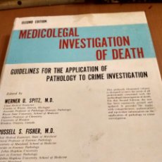 Libros de segunda mano: MÉDICOLEGAL INVESTIGATION OF DEATH. Lote 251586335