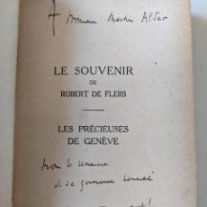 Libros de segunda mano: 1929 FRANCIS DE CROISSET - LE SOUVENIR DE ROBERT DE FLERS - LES PRECIEUSES DE GENEVE - DES PORTIQUES. Lote 284623753