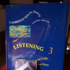 Libros de segunda mano: CAMBRIDGE SKILLS FOR FLUENCY LISTENING 3 CON 2 CASSETTES. Lote 287083788