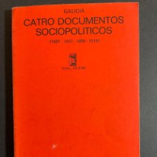 Libros de segunda mano: GALICIA. CATRO DOCUMENTOS SOCIOPOLÍTICOS. AKAL, 1.974. Lote 313047513
