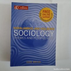 Libros de segunda mano: SOCIOLOGY. THEMES AND PERSPECTIVES. Lote 323439108