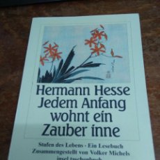 Livres d'occasion: JEDEM ANFANG WOHNT EIN ZAUBER INNE, HERMANN HESSE. EN ALEMÁN. L.20558-394. Lote 334012193