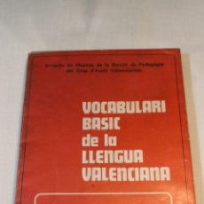 Libros de segunda mano: VOCABULARI BASIC DE LA LLENGUA VALENCIANA- PORTES TC 5,99. Lote 396559779