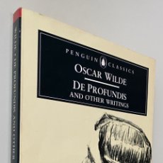 Libros de segunda mano: DE PROFUNDIS AND OTHER WRITINGS - WILDE, OSCAR. Lote 401540564