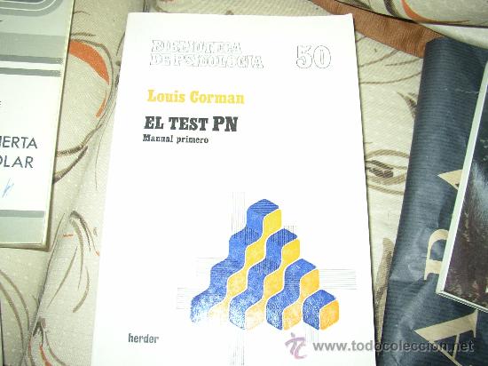Libros de segunda mano: EL TEST PN. MANUAL NUM 1. LOIS CORMAN. ECTI. HERDER - Foto 1