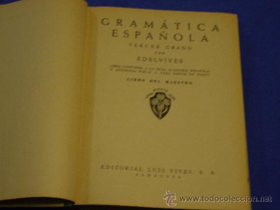 Libros de segunda mano: GRAMATICA, TERCER GRADO - Foto 2