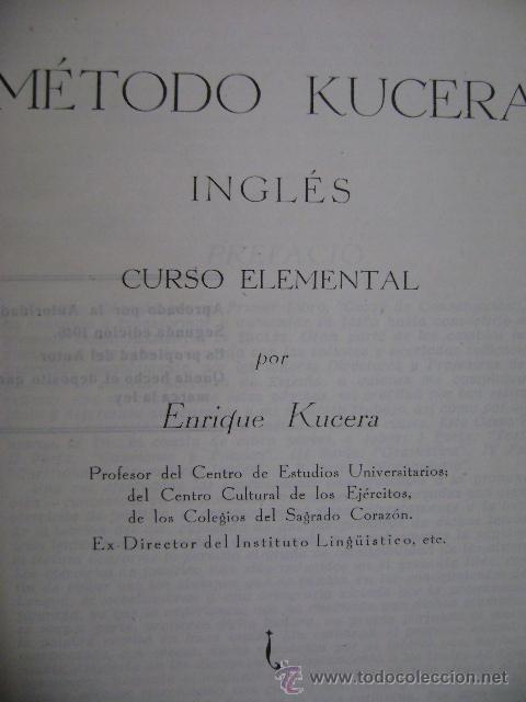 Libros de segunda mano: M&eacute;todo Kucera de ingl&eacute;s. 1947 - Foto 3