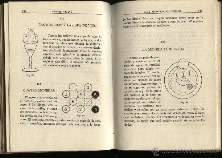 Libros de segunda mano: PARA EJERCITAR EL INGENIO. POR VALLV&Eacute;.M&Aacute;NUEL, - Foto 2