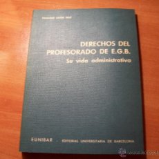 Libros de segunda mano: DERECHOS DEL PROFESORADO DE E.G.B.. Lote 41876469
