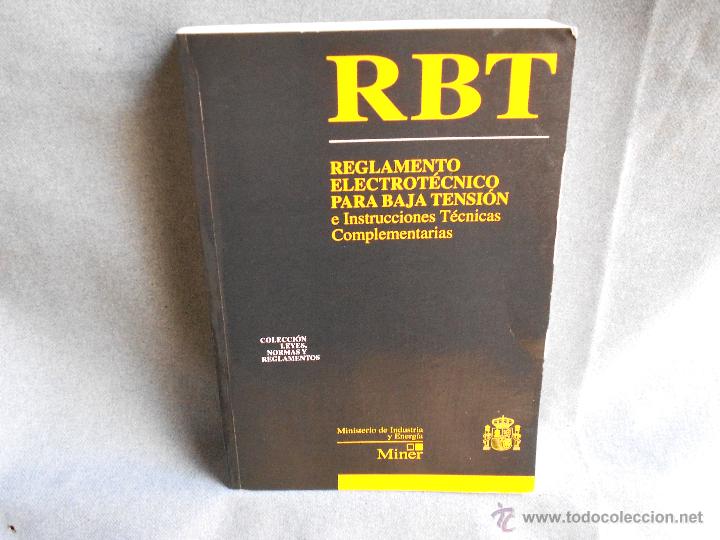 Libri di seconda mano: R.B.T REGLAMENTO ELECTROTECNIA PARA BAJA TENSION