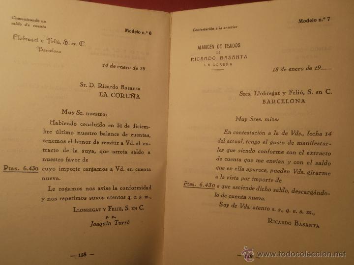 Libros de segunda mano: Impecable - Cartas Comerciales - Jos&eacute; de la Vega - 1944 - - Foto 5