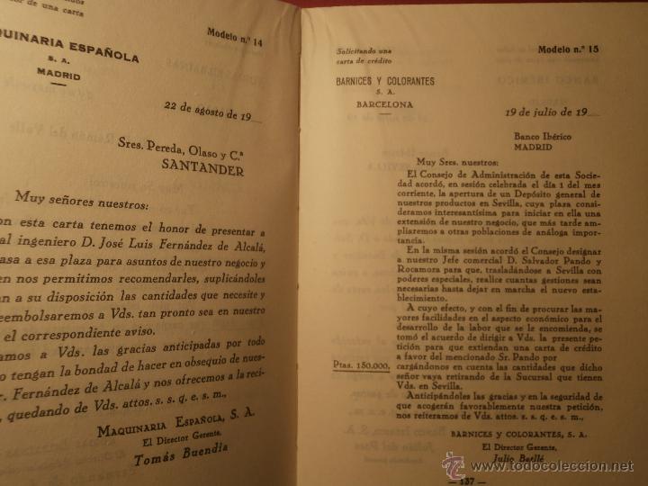 Libros de segunda mano: Impecable - Cartas Comerciales - Jos&eacute; de la Vega - 1944 - - Foto 6