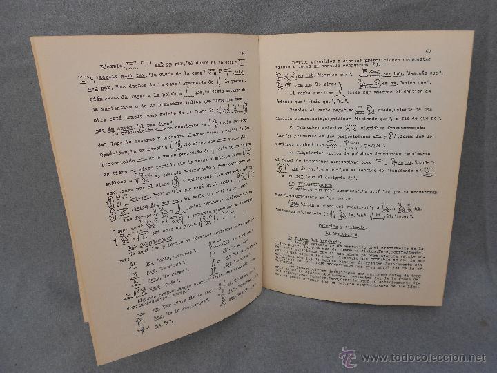 Libros de segunda mano: GRAMATICA JEROGLIFICA DEL EGIPCIO CLASICO - Foto 3