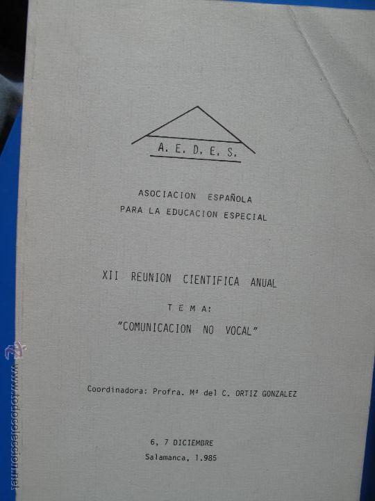 Libros de segunda mano: COMUNICACION NO VOCAL - A.E.D.E.S. - Foto 1