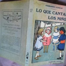 Libros de segunda mano: LO QUE CANTAN LOS NIÑOS. EDITA: ATALENA 1983. ILUSTRACIONES EN B/N A TODA PÁGINA