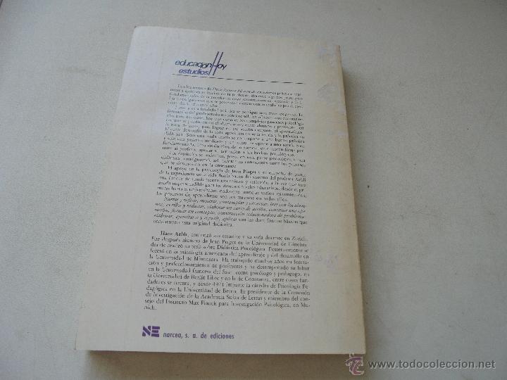 Libros de segunda mano: 12 FORMAS B&Aacute;SICAS DE ENSE&Ntilde;AR, UNA DID&Aacute;CTICA BASADA EN LA PSICOLOG&Iacute;A-HANS AEBLI-1988-NARCEA - Foto 7