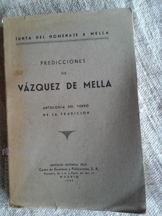 Libros de segunda mano: Predicciones de Vazquez de Mella - Foto 1