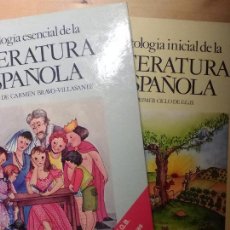 Libros de segunda mano: ANTOLOGÍA ESENCIAL E INICIAL DE LA LITERATURA ESPAÑOLA. PRIMER CICLO Y MEDIO EGB, (DIÀFORA, 1982)