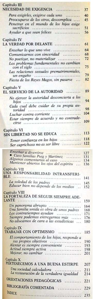 Libros de segunda mano: EXIGIR PARA EDUCAR - EUSEBIO FERRER - ED. PALABRA 1989 - VER INDICE - Foto 3