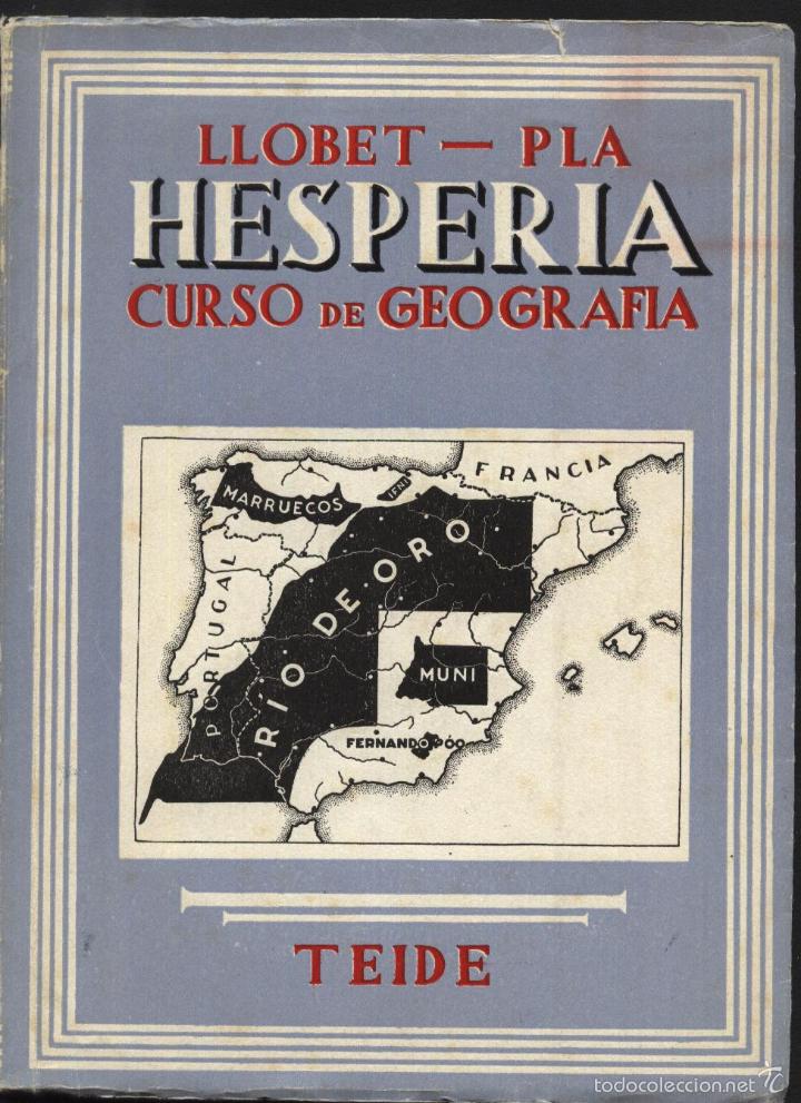 Libros de segunda mano: LLOBET.SALVADOR, Y  ANTONI  PLA. HESPERIA CURSO DE GEOGRA&Iacute;IA,
