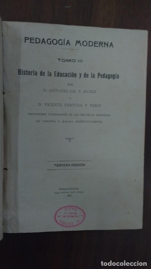 Libros de segunda mano: pedagogia moderna 1925 Tomo III - Foto 2
