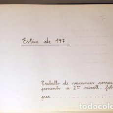 Libros de segunda mano: MARTORELL, MARIA - TREBALLS D'ESTIU 2N - 1975. TREBALLS DE VACANCES CORRESPONENTS A 2N NIVELL. Lote 66065946