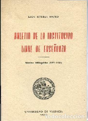 Libros de segunda mano: BOLETIN DE LA INSTITUCION LIBRE DE ENSE&Ntilde;ANZA 1877 - Foto 1
