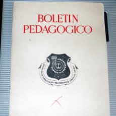 Libros de segunda mano: BOLETIN PEDAGOGICO. ISTITUTO DE FORMACION DE ENSEÑANZA LABORAL. AÑO 1. NUMERO . 1956. Lote 77305853