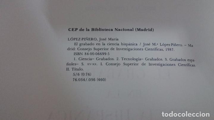 Libros de segunda mano: El grabado en la ciencia hispanica - Foto 4