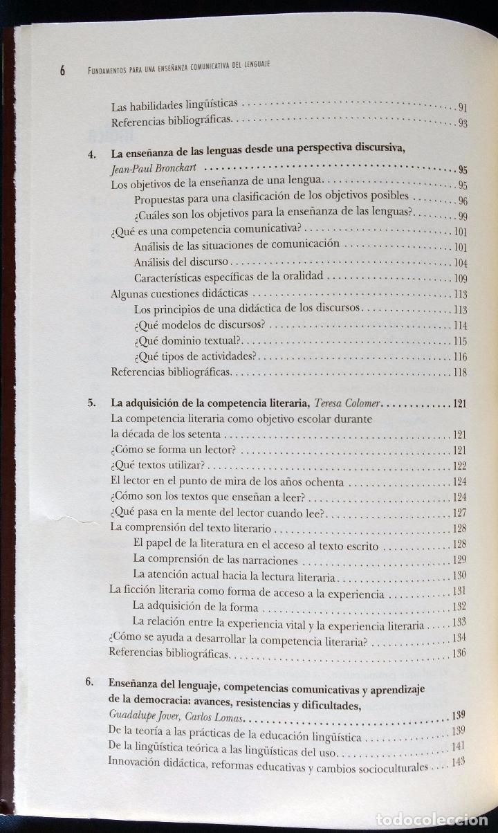 Libros de segunda mano: FUNDAMENTOS PARA UNA ENSE&Ntilde;ANZA COMUNICATIVA DEL LENGUAJE | GRA&Oacute; 2015 - Foto 4