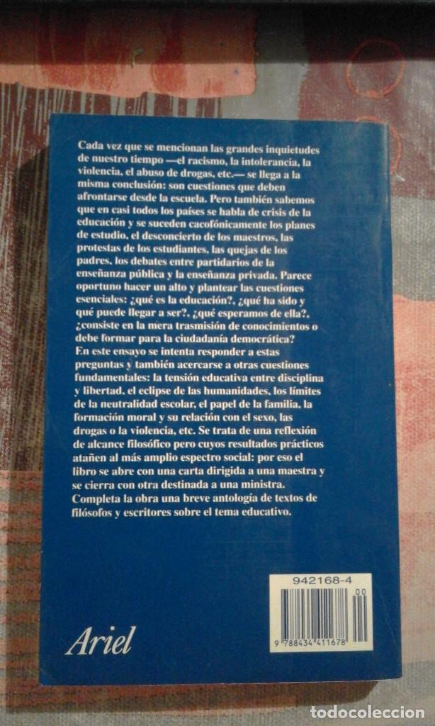 Libros de segunda mano: El valor de educar - Fernando Savater - Foto 2