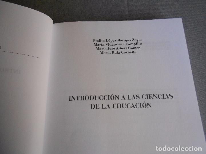 Libros de segunda mano: INTRODUCCION A LAS CIENCIAS DE LA EDUCACION - Foto 2