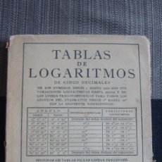 Libros de segunda mano: TABLAS DE LOGARITMOS DE CINCO DECIMALES. JUAN GARCIA FRIAS, . Lote 104787711