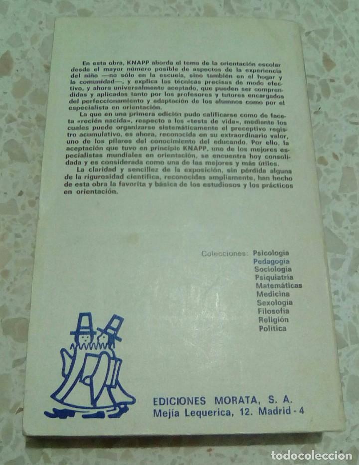 Libros de segunda mano: ORIENTACION DEL ESCOLAR.- ROBERT H. KNAPP. EDICIONES MORATA - Foto 3