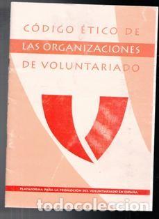 Libros de segunda mano: C&oacute;digo &eacute;tico de las organizaciones de voluntariado